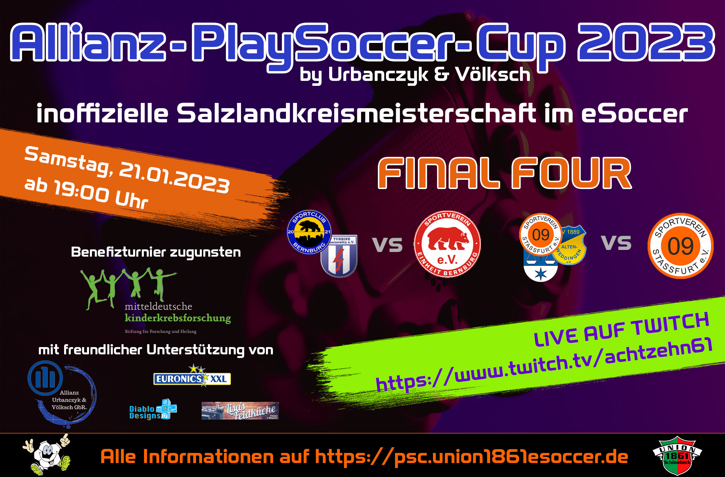 Banner Final Four PlaySoccer-Cup 2023